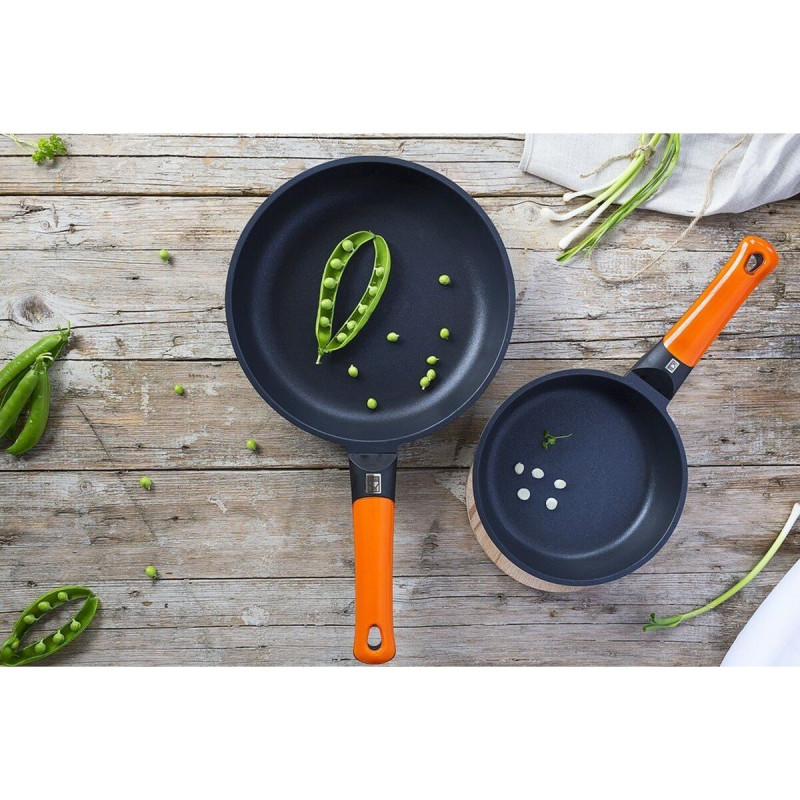 Padella BRA Alluminio Forgiato Ø 20 cm Nero Arancio