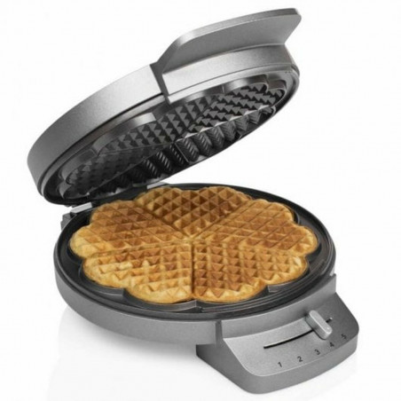 Máquina para Waffles Princess Princess 132380 1200 W Preto Prateado Aço