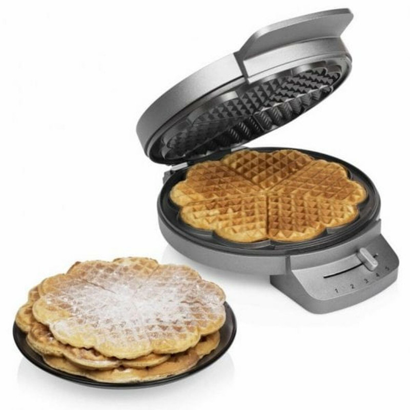 Waffeleisen Princess Princess 132380 1200 W Schwarz Silberfarben Stahl