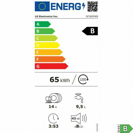 Lava-louça LG DF365FWS Branco B