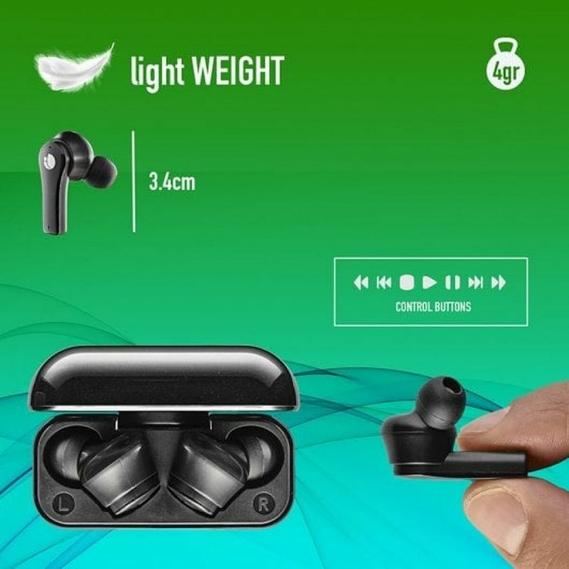 Bluetooth Headphones NGS ARTICABLOOMBLACK Black