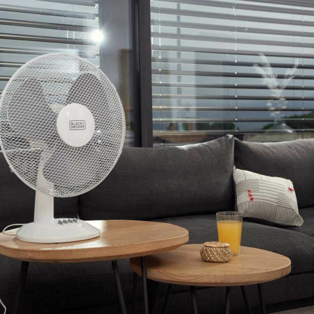 Ventilador de Mesa Black & Decker ES9440030B Branco Preto 40 W