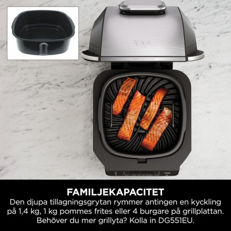 Barbecue Portable NINJA AG351EU 5EN1 Metal Stainless steel