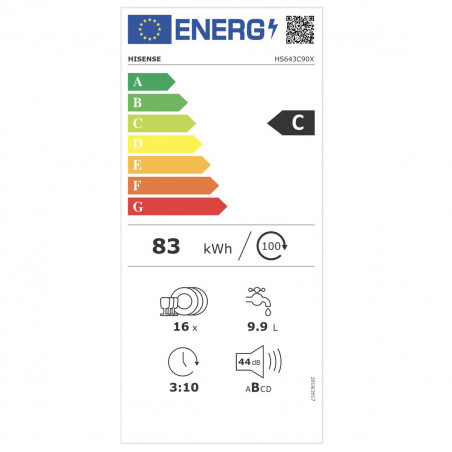 Lave-vaisselle Hisense HS643C90X Argent