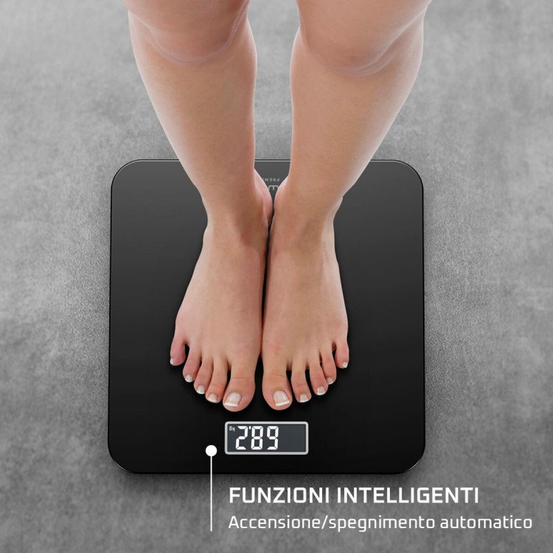 Digital Bathroom Scales Rowenta BS1800V0 Black Tempered Glass 160 kg