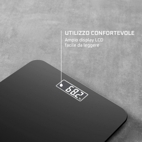 Digital Bathroom Scales Rowenta BS1800V0 Black Tempered Glass 160 kg