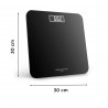 Digital Bathroom Scales Rowenta BS1800V0 Black Tempered Glass 160 kg
