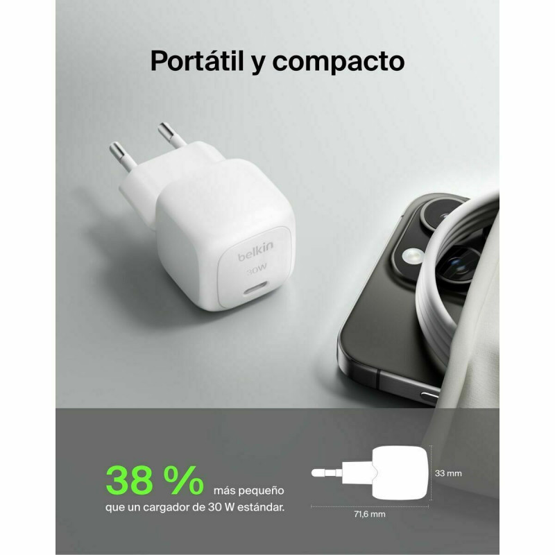 Cabo Lightning Belkin WCA008KQWH Branco 30 W