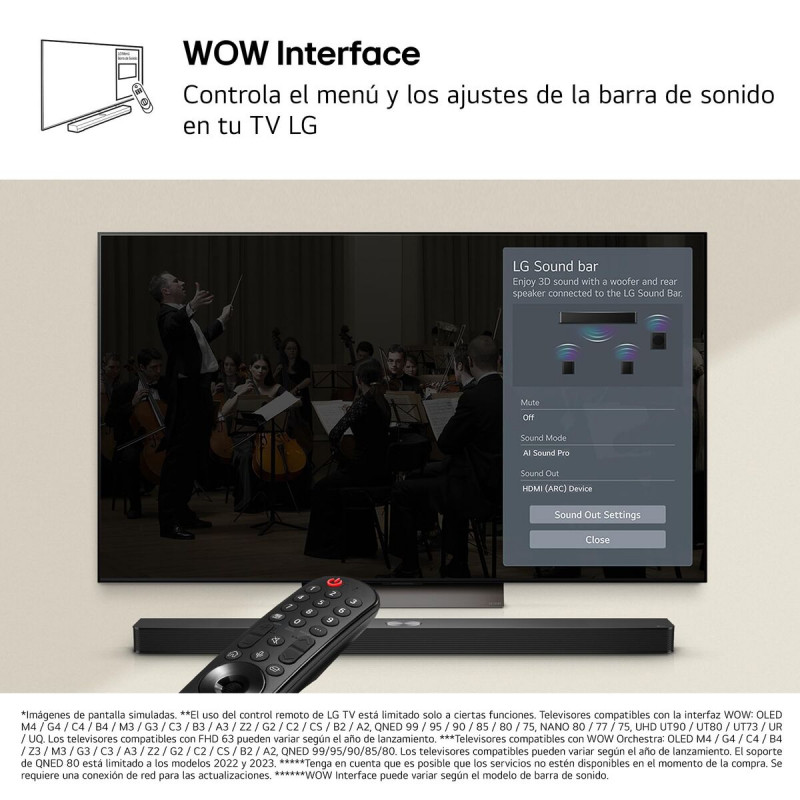 Barre audio LG DS60T Noir 340 W