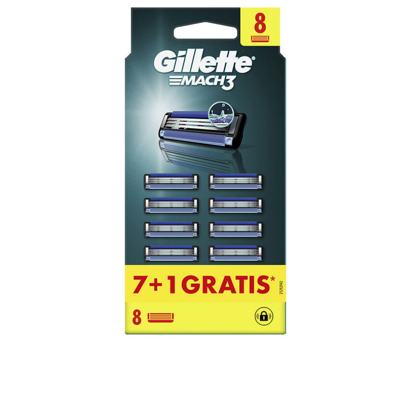 Rechanges pour Lame de Rasoir Gillette MACH 3 8 Pièces