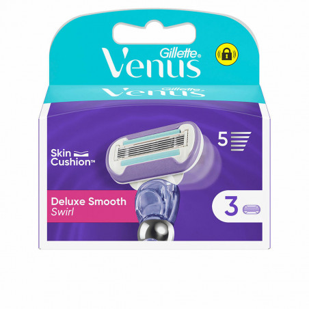Rechanges pour Lame de Rasoir Gillette VENUS (3 Unités)