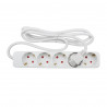 Multipresa 5 Prese con Interruttore TM Electron TMUAD505S Bianco 3680 W (1,5 m)