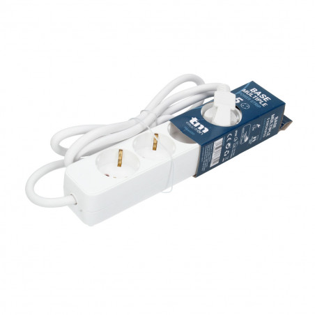 Regleta Enchufes 5 Tomas con Interruptor TM Electron TMUAD505S Blanco 3680 W (1,5 m)