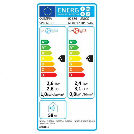 Klimaanlage Olimpia Splendid 02526 Weiß