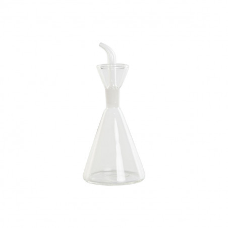 Aceitera DKD Home Decor Transparente Vidrio de Borosilicato 125 ml 7 x 7 x 16 cm