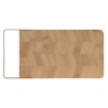 Tabla de cortar Home ESPRIT Dorado Natural Metal Bambú 35,5 x 17,5 x 1,5 cm