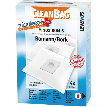 Bolsa Sobresselente para Aspirador Scanpart M 102 BOM 6 BOMANN BORK 4UD