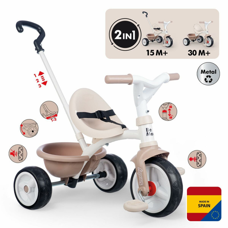 Tricycle Smoby Be move Beige