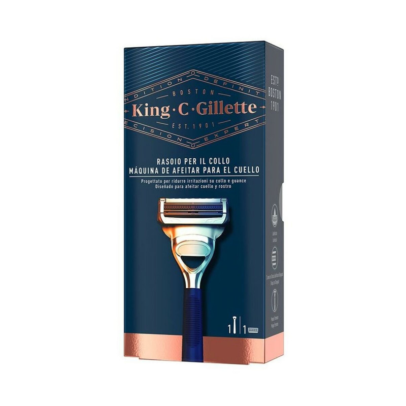 Manual shaving razor Gillette Gillette King Blue