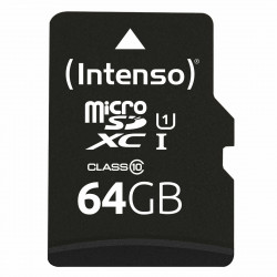 Tarjeta de Memoria Micro SD con Adaptador INTENSO 64 GB