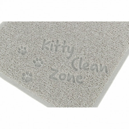 Tappetino per Lettiera per Gatti Trixie Grigio chiaro PVC 37 × 45 cm Lettiera