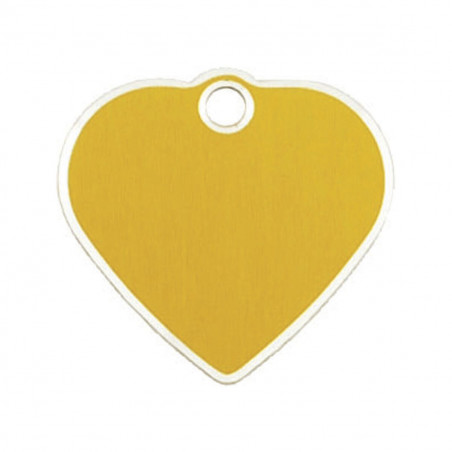 Targhetta per collana Imarc   Dorato Cuore Alluminio