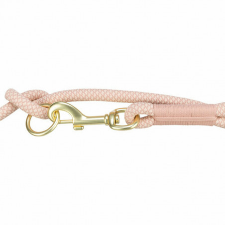 Trela ajustável para cão Trixie Soft Rope Cor de Rosa S S/XL
