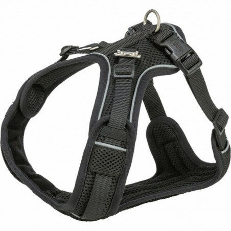 Arnés para Perro Trixie Premium FlexMesh Negro L