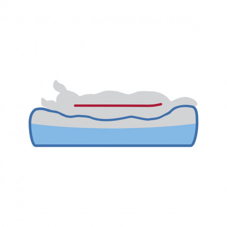 Cama para cão Trixie Vital Lennox Cinzento 120 x 80 cm