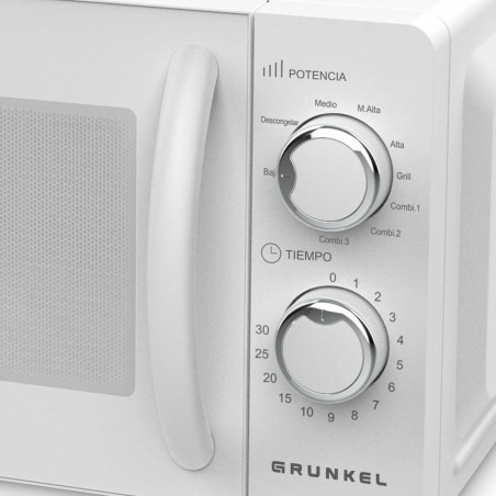Microondas com Grill Grunkel Branco 700 W 20 L